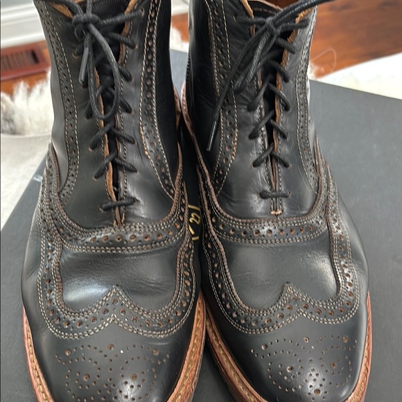 Allen Edmonds Men\'s Black Leather Wingtip Boots main image 6